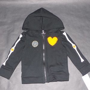 Cat & Jack Glow in the Dark Skeleton Bone Hoodie